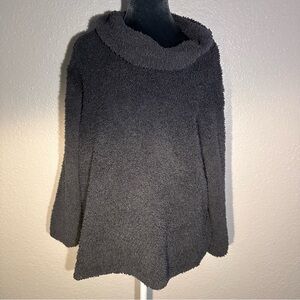 Barefoot Dreams Cowl Neck Pullover – Grey (Size XL)
